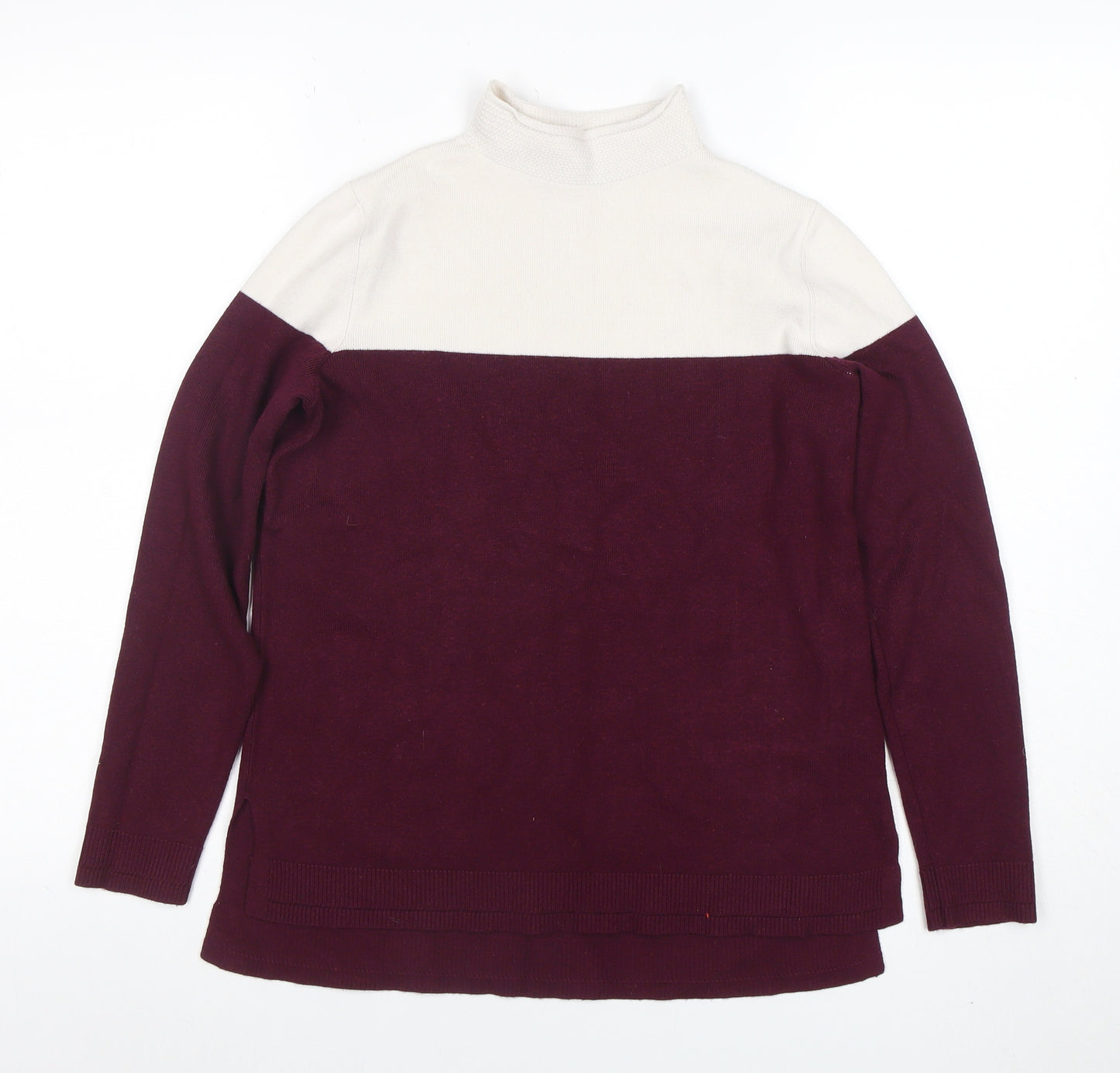 Marks and Spencer Women’s Multicoloured High Neck Jumper Size 10