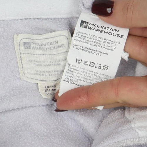 Mountain Warehouse Women White Fleece 1/2 Zip Pullover Sweatshirt Size 14