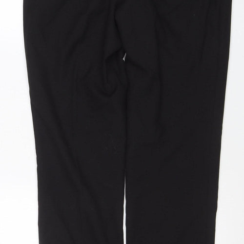 Next Men's Black Formal Trousers 34R Regular Fit Machine Washable