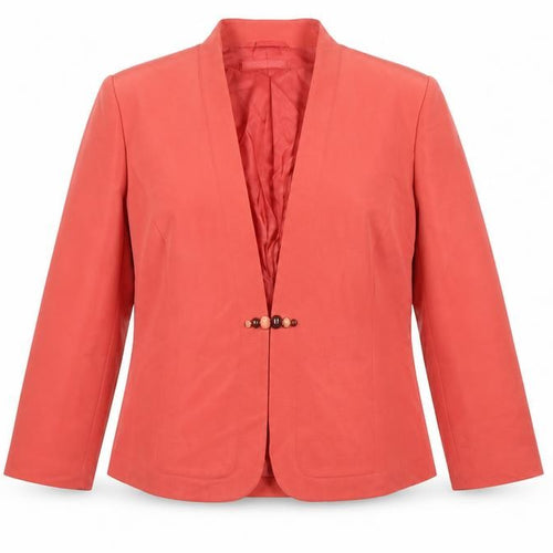 Windsmoor Women Pink Silk Lined Blazer Jacket UK 16 Shawl Collar