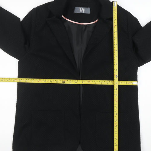 BHS Women Black Blazer Jacket Size 16 Classic Workwear
