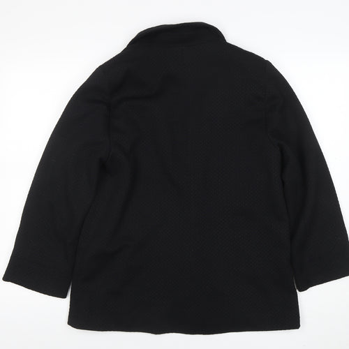 BHS Women Black Blazer Jacket Size 16 Classic Workwear