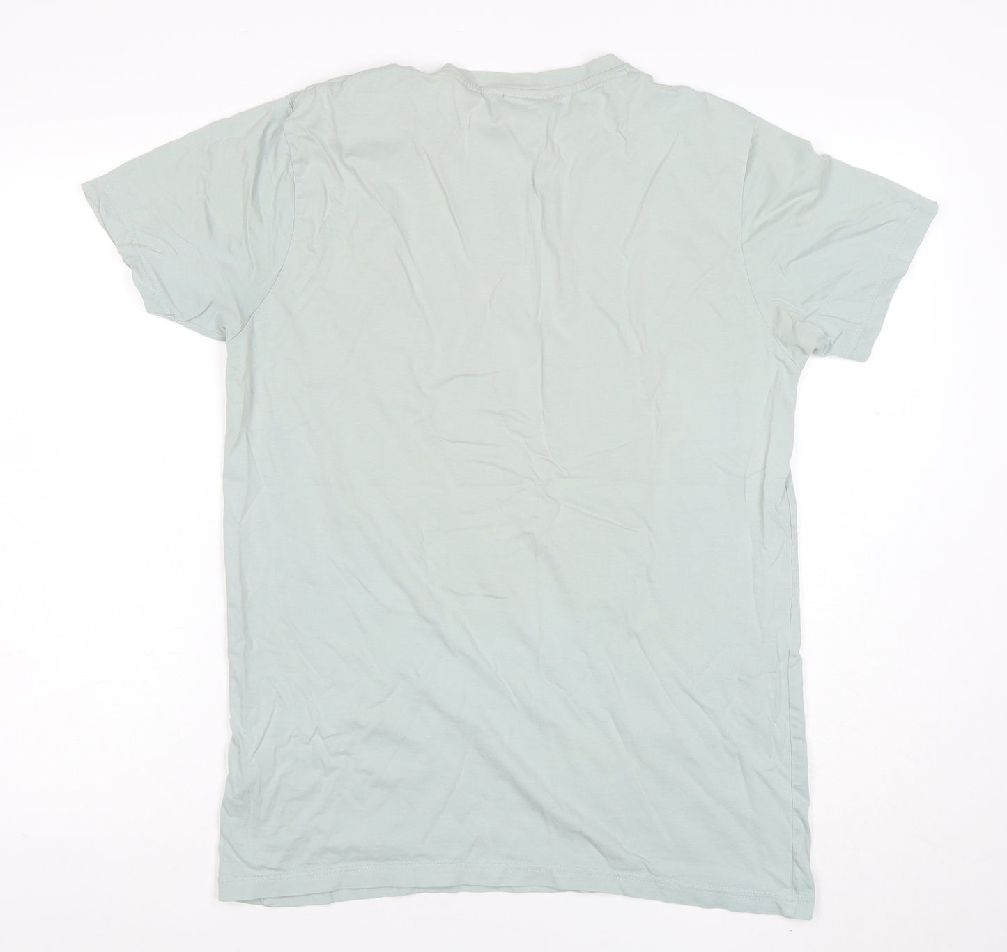 Fila Blackline Men's Green Cotton Crew Neck Short Sleeve T-Shirt M