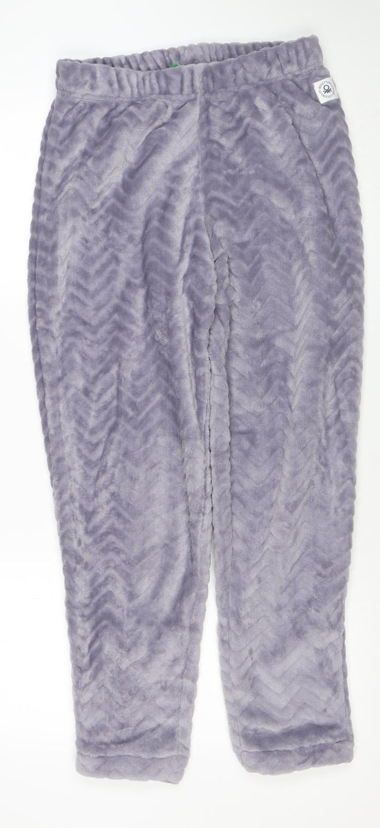 United Colors of Benetton Women’s Grey Velour Pyjama Pants S