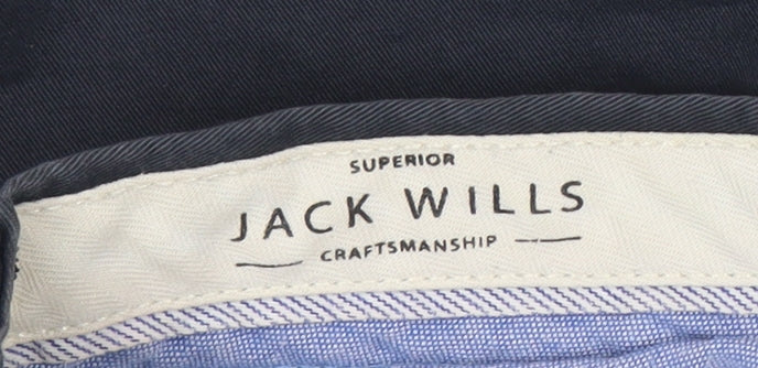Jack Wills Men's Blue 32W Chino Shorts Cotton Casual