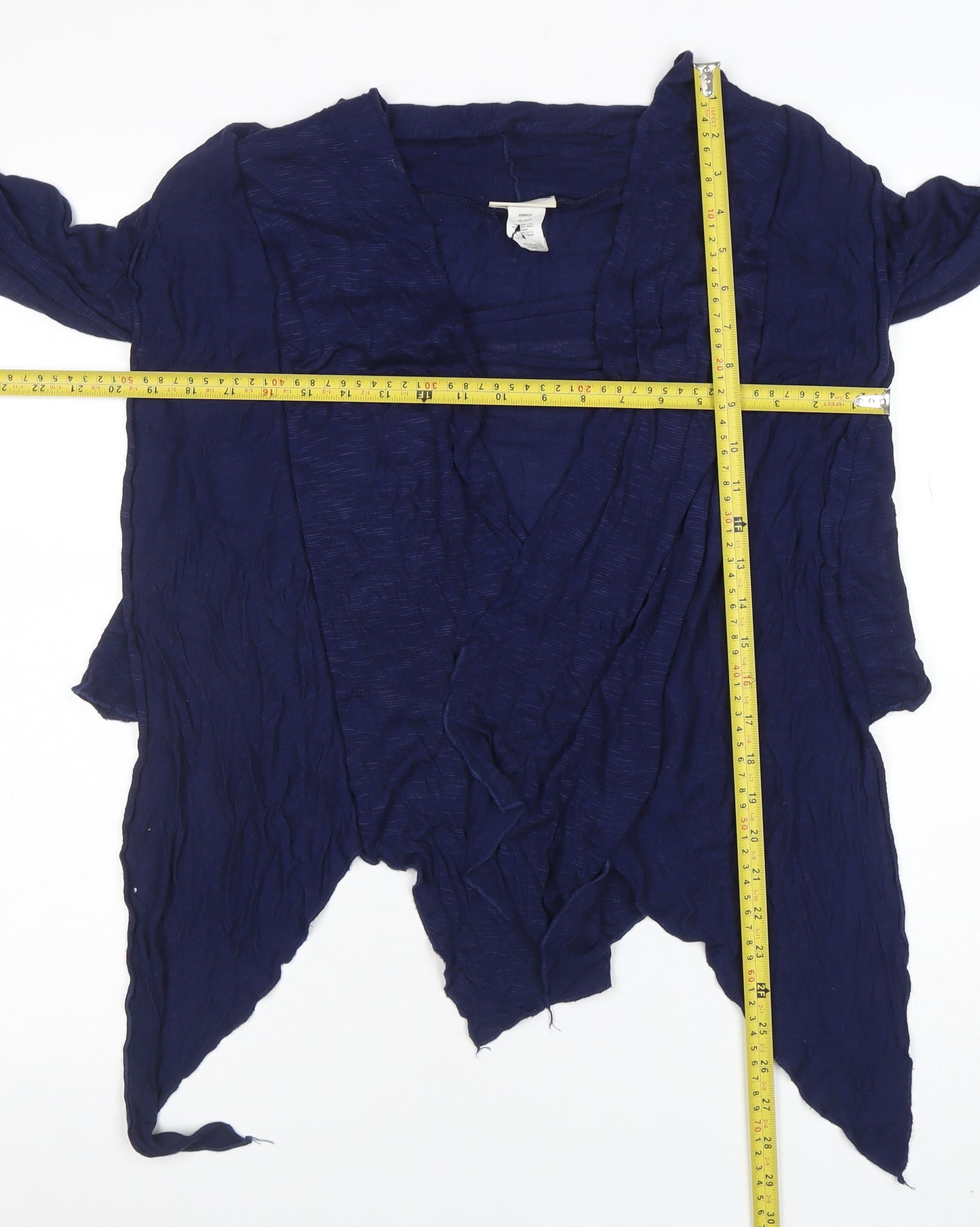 Perseption Concept Women's Blue Cardigan Size L Open Front Lightweight