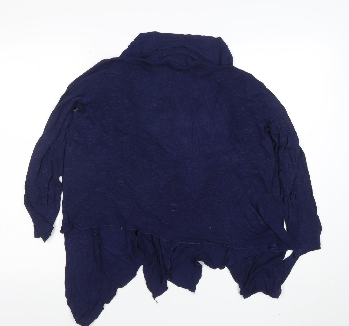 Perseption Concept Women's Blue Cardigan Size L Open Front Lightweight
