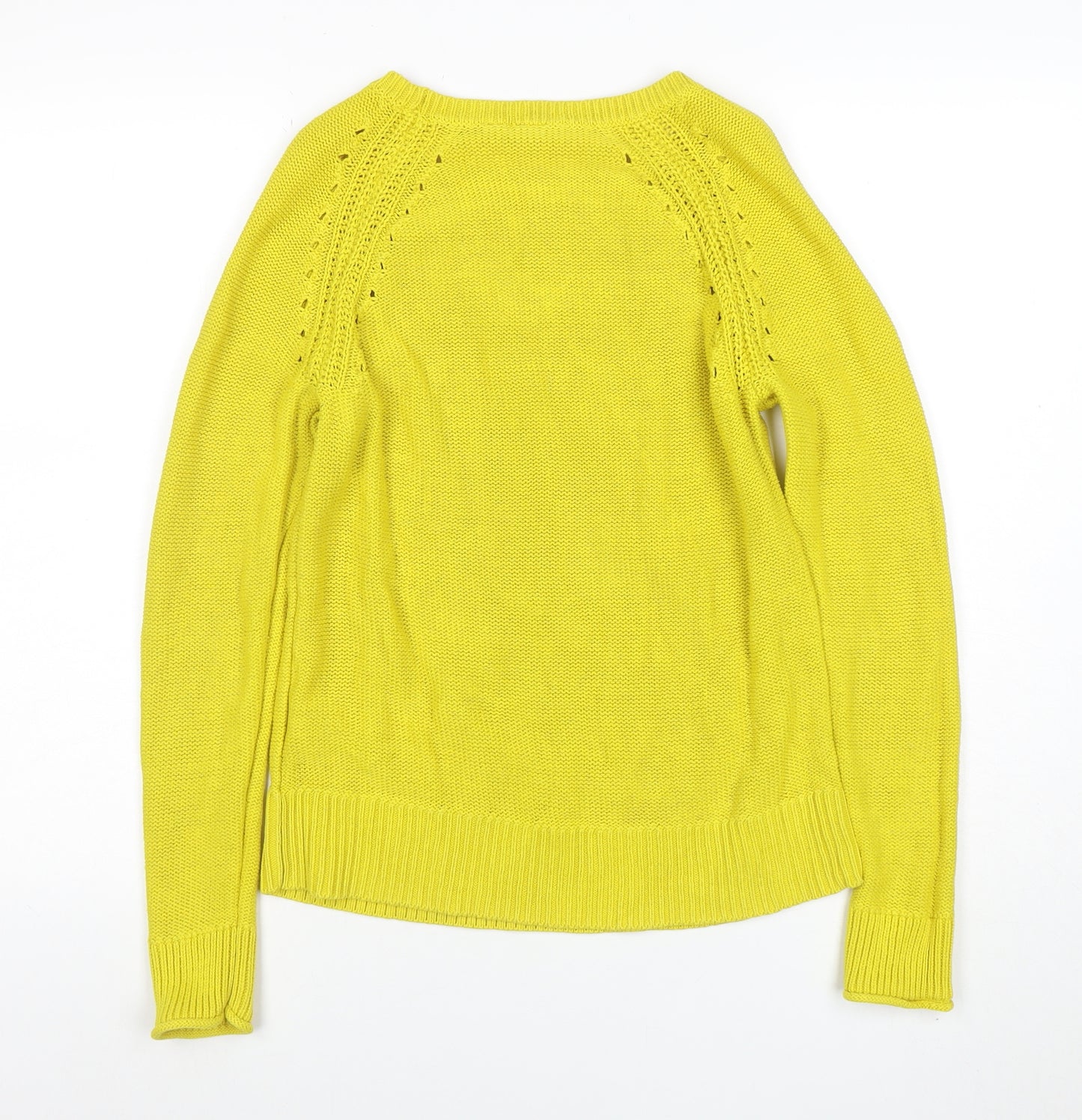 GAP Women’s Yellow Cotton Crew Neck Knit Jumper Size S