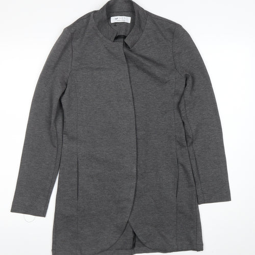 KAOS Grey Slim Fit Mid-Length Jersey Coat Unisex Adults Size 42