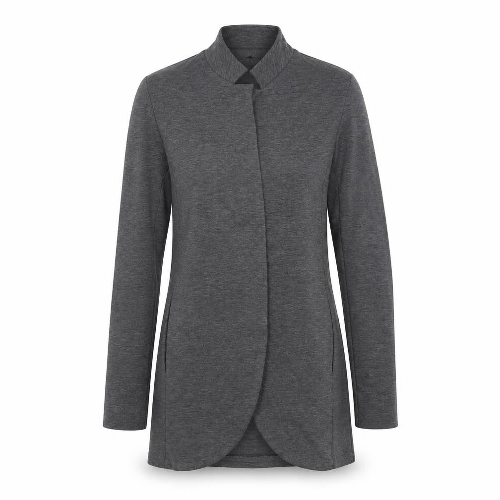 KAOS Grey Slim Fit Mid-Length Jersey Coat Unisex Adults Size 42