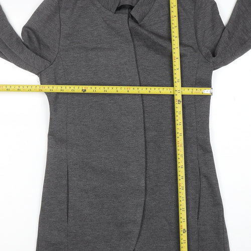 KAOS Grey Slim Fit Mid-Length Jersey Coat Unisex Adults Size 42
