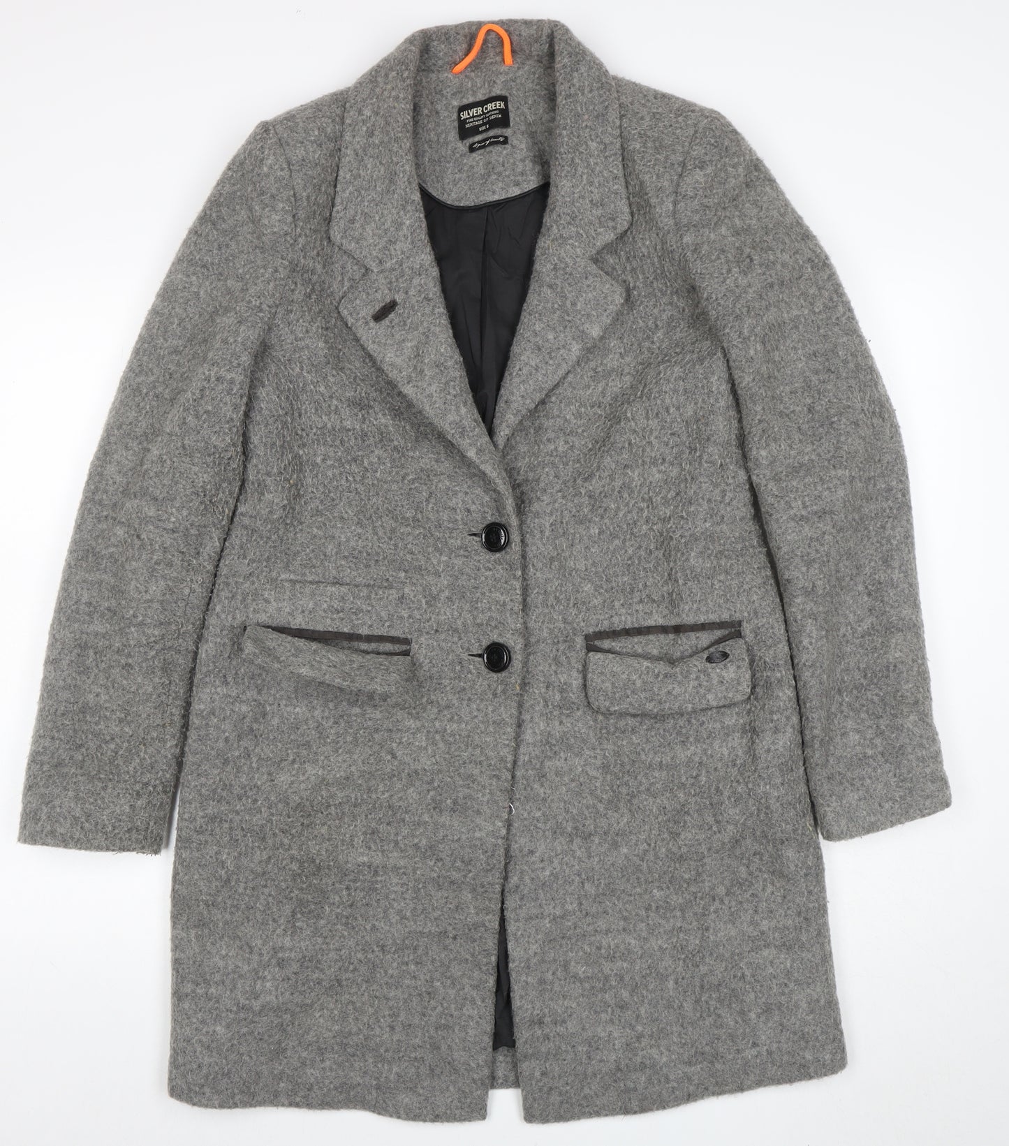 Silver Creek Women's Grey Wool Blend Long Coat Size S