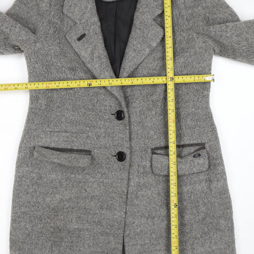Silver Creek Women's Grey Wool Blend Long Coat Size S