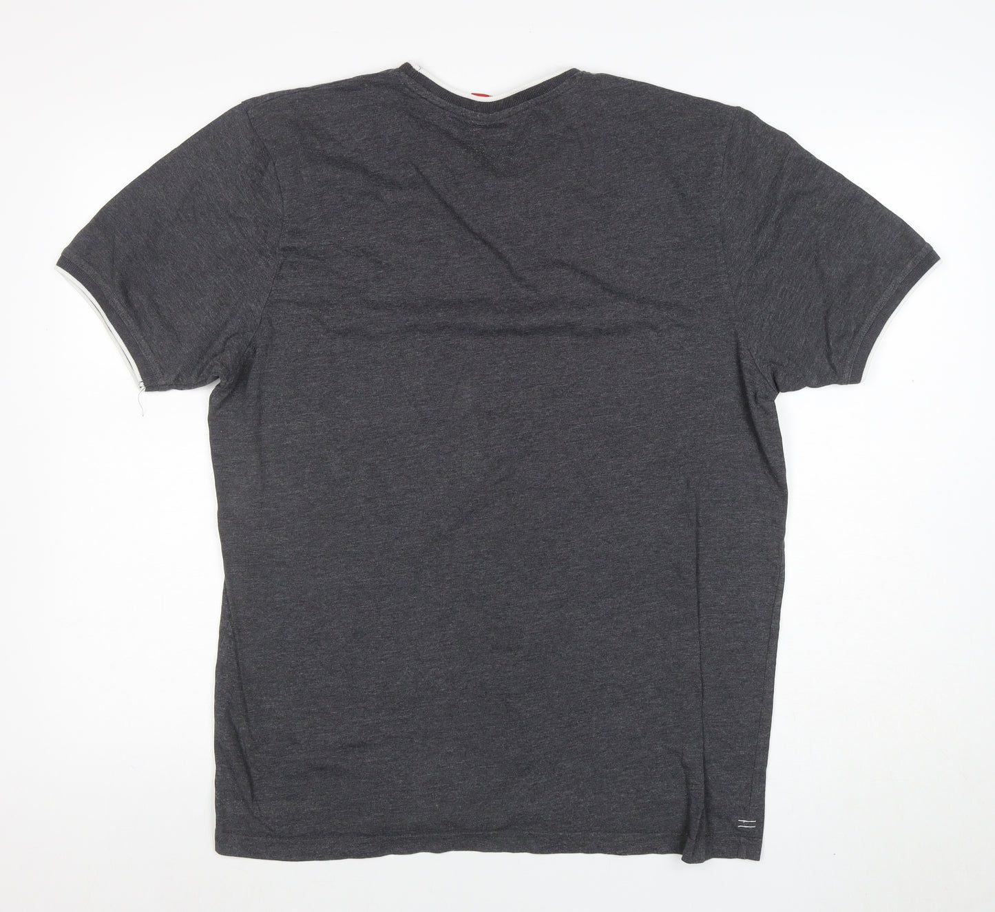 Slazenger Men's Grey XL Crew Neck Short Sleeve Cotton Blend T-Shirt