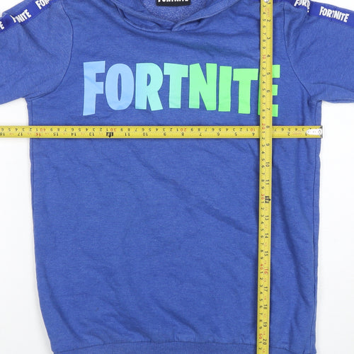 Fortnite Boys Blue Pullover Hoodie XL 152-158cm by Pep & Co