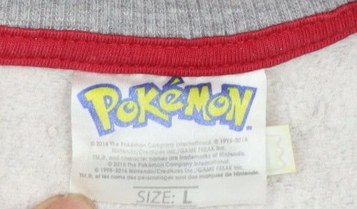 Pokémon Women’s Grey Pikachu Christmas Sweatshirt Size L
