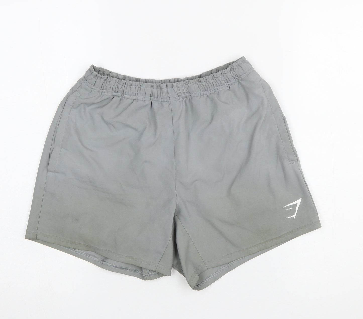 Gymshark Womens Grey XS Athletic Running Shorts Quick Dry Polyester