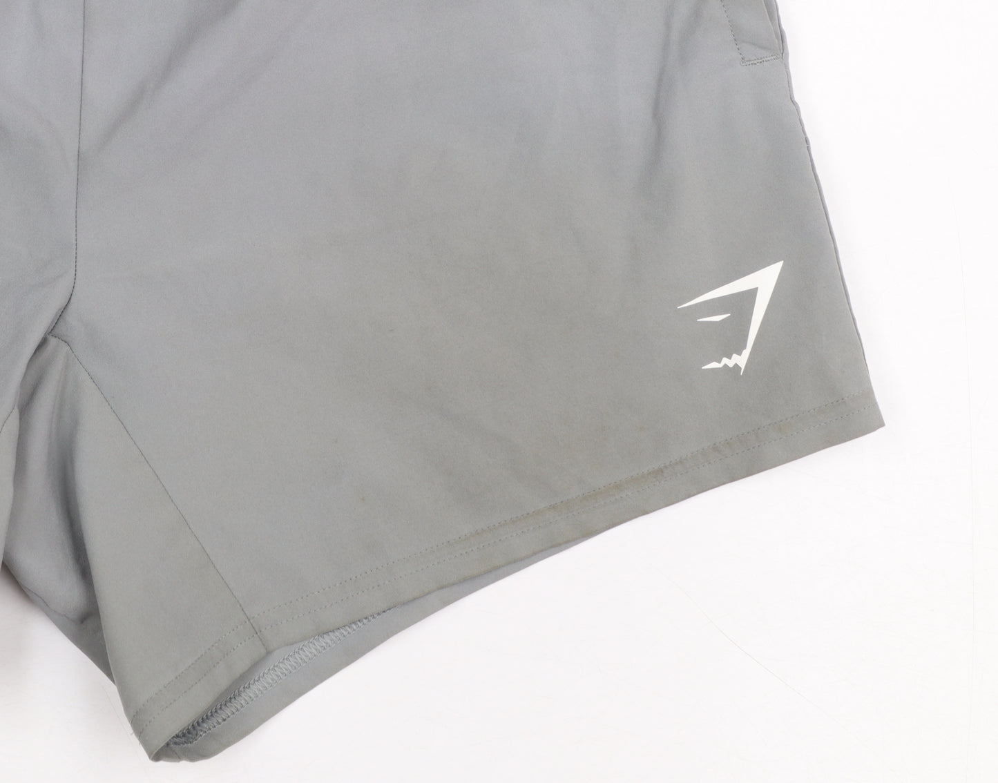 Gymshark Womens Grey XS Athletic Running Shorts Quick Dry Polyester