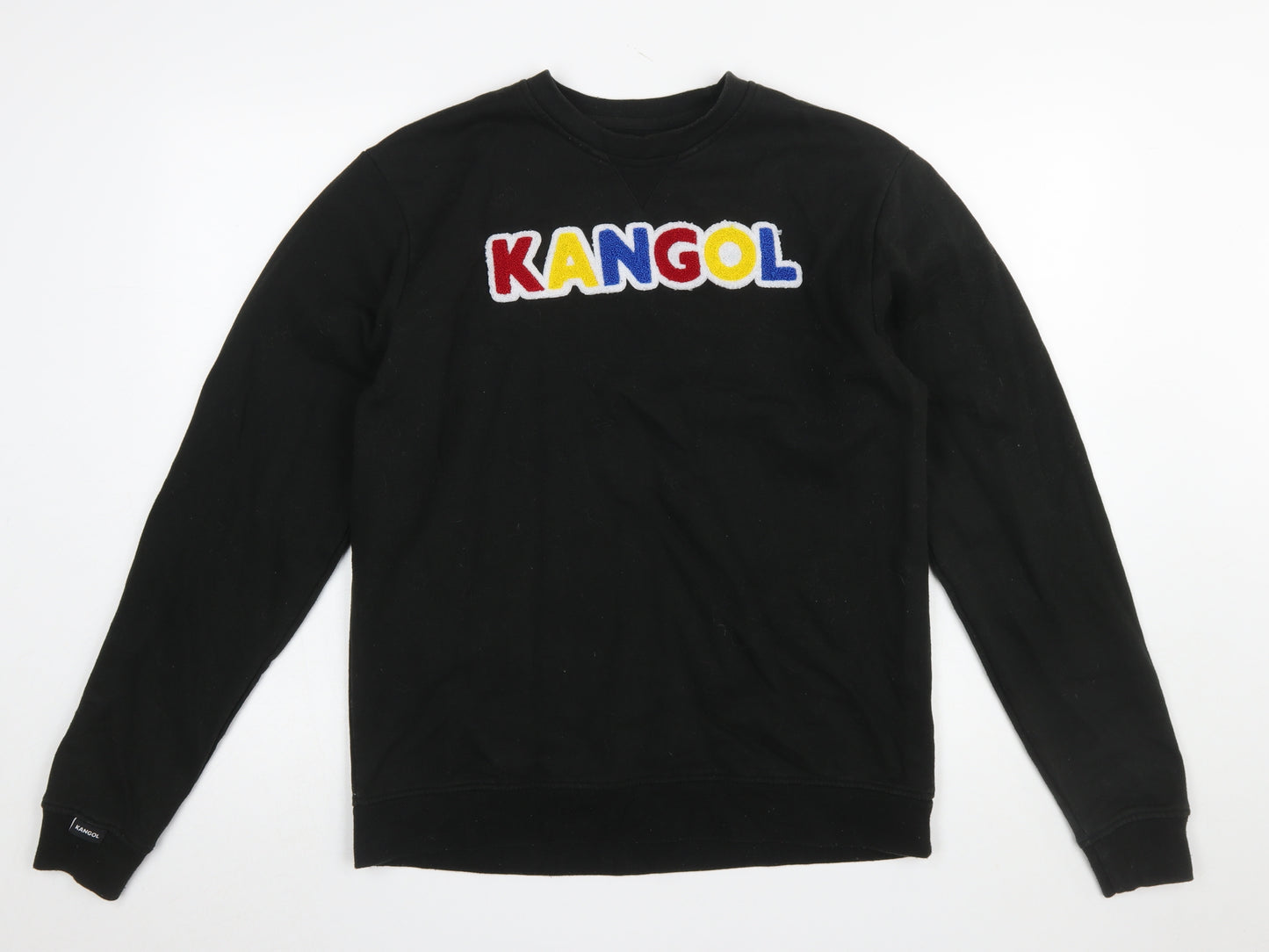 Kangol Mens Black XL Pullover Logo Sweatshirt Crew Neck