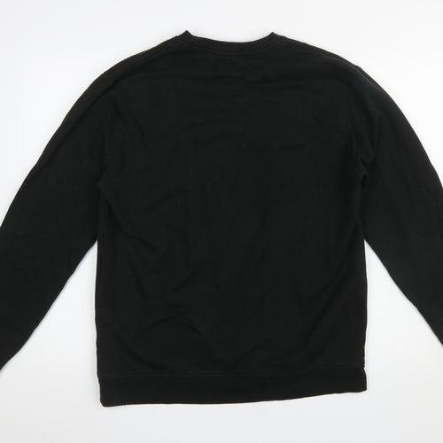 Kangol Mens Black XL Pullover Logo Sweatshirt Crew Neck