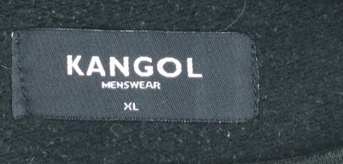 Kangol Mens Black XL Pullover Logo Sweatshirt Crew Neck