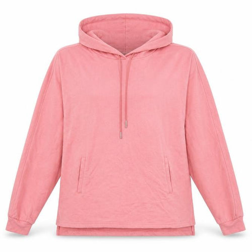 Damart Women’s Pink Pullover Hoodie L 18/20 Cotton Blend