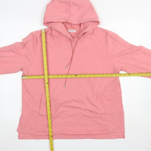 Damart Women’s Pink Pullover Hoodie L 18/20 Cotton Blend