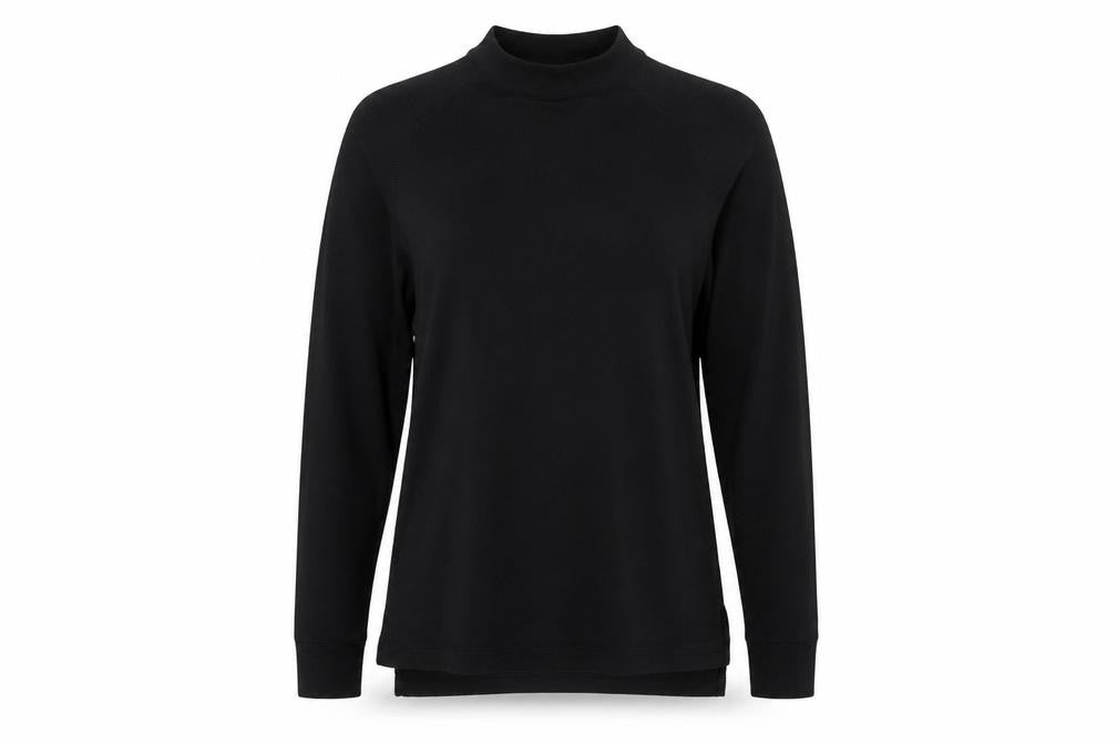 Trespass Womens Black XS Mock Neck Long Sleeve Thermal Top