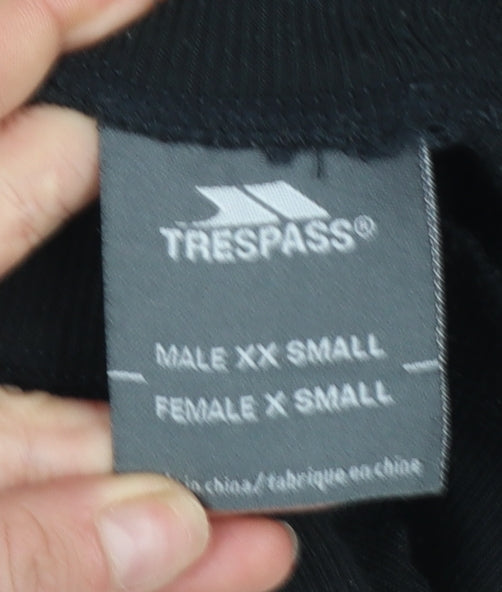 Trespass Womens Black XS Mock Neck Long Sleeve Thermal Top