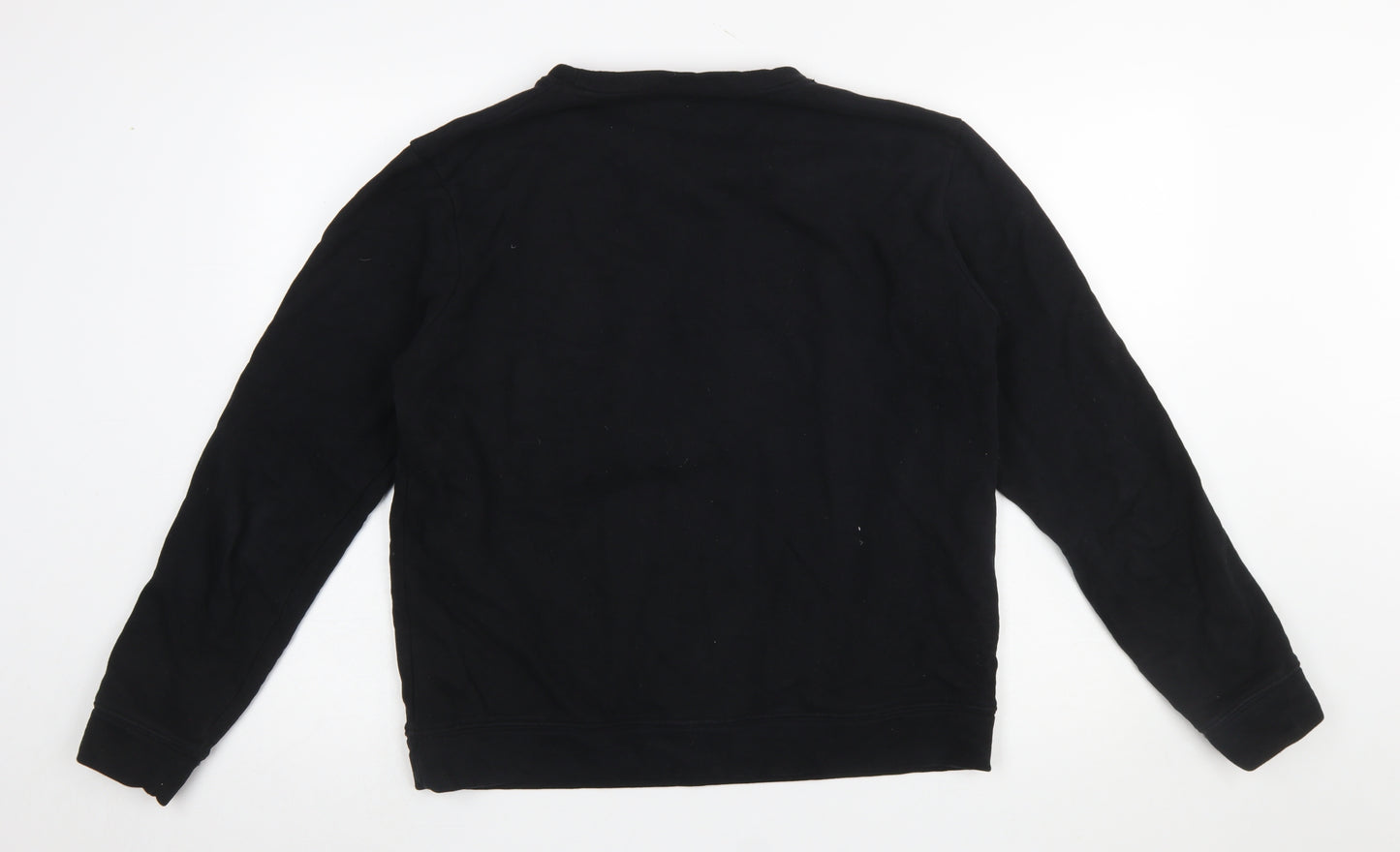 Moss Copenhagen Men's Black M Logo Cotton Sweatshirt Size M