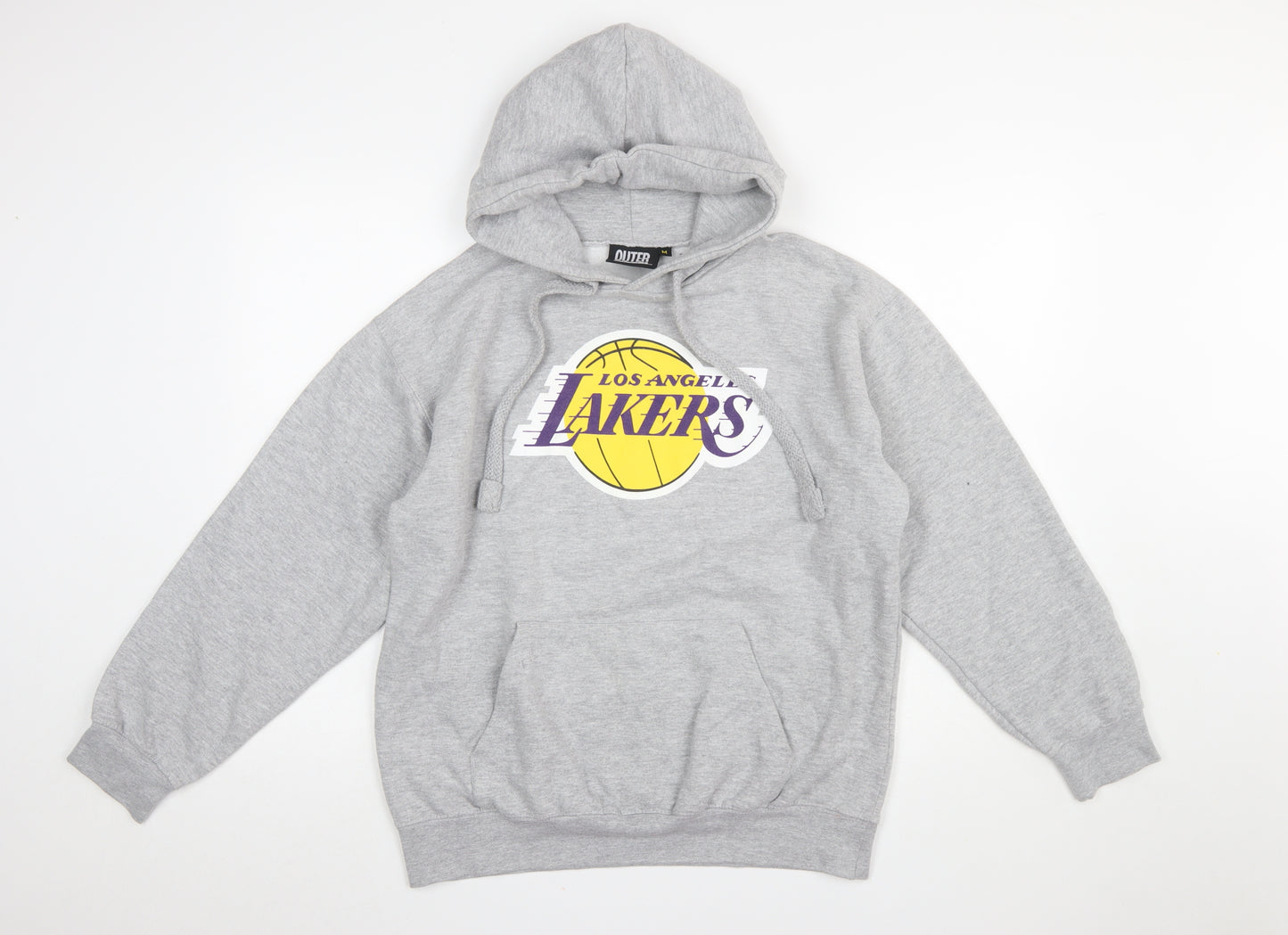 Outerstuff Women Grey Los Angeles Lakers Hoodie M Basketball Style