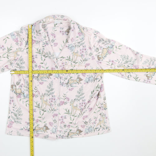 Disney Women’s Pink Bambi Floral Fleece Pyjama Top UK 12-14