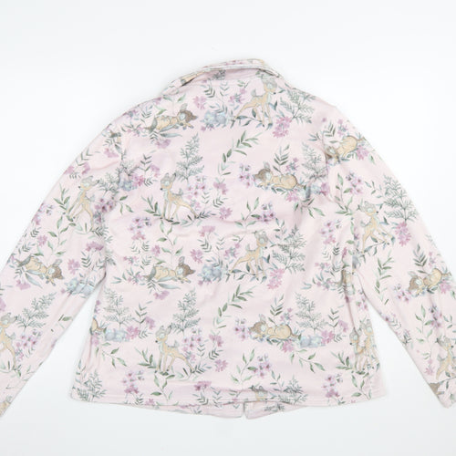 Disney Women’s Pink Bambi Floral Fleece Pyjama Top UK 12-14