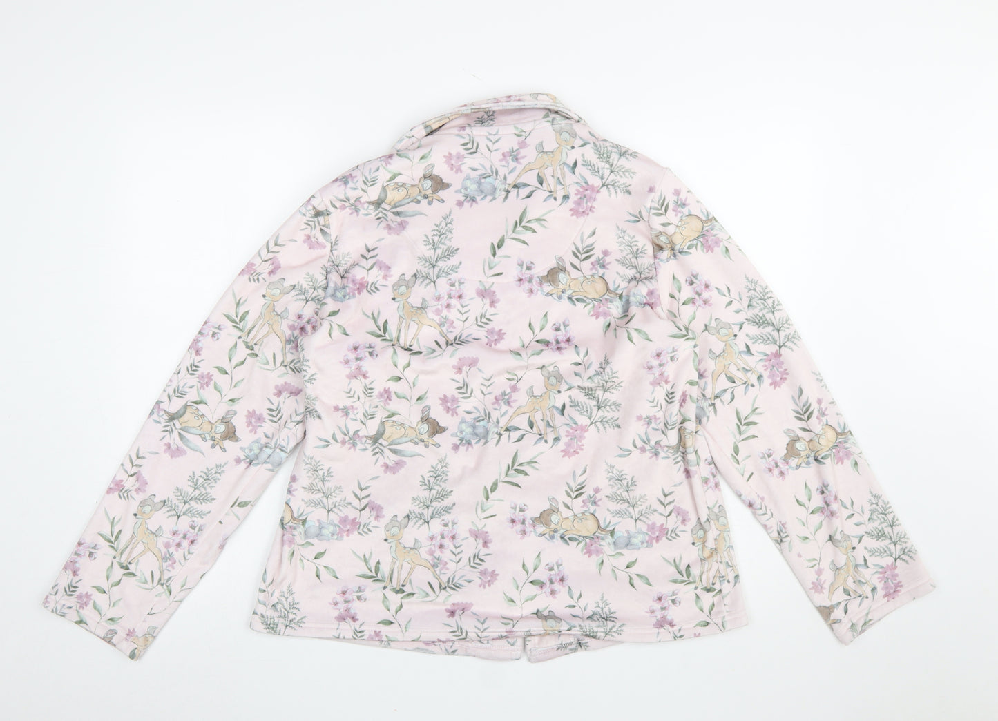 Disney Women’s Pink Bambi Floral Fleece Pyjama Top UK 12-14