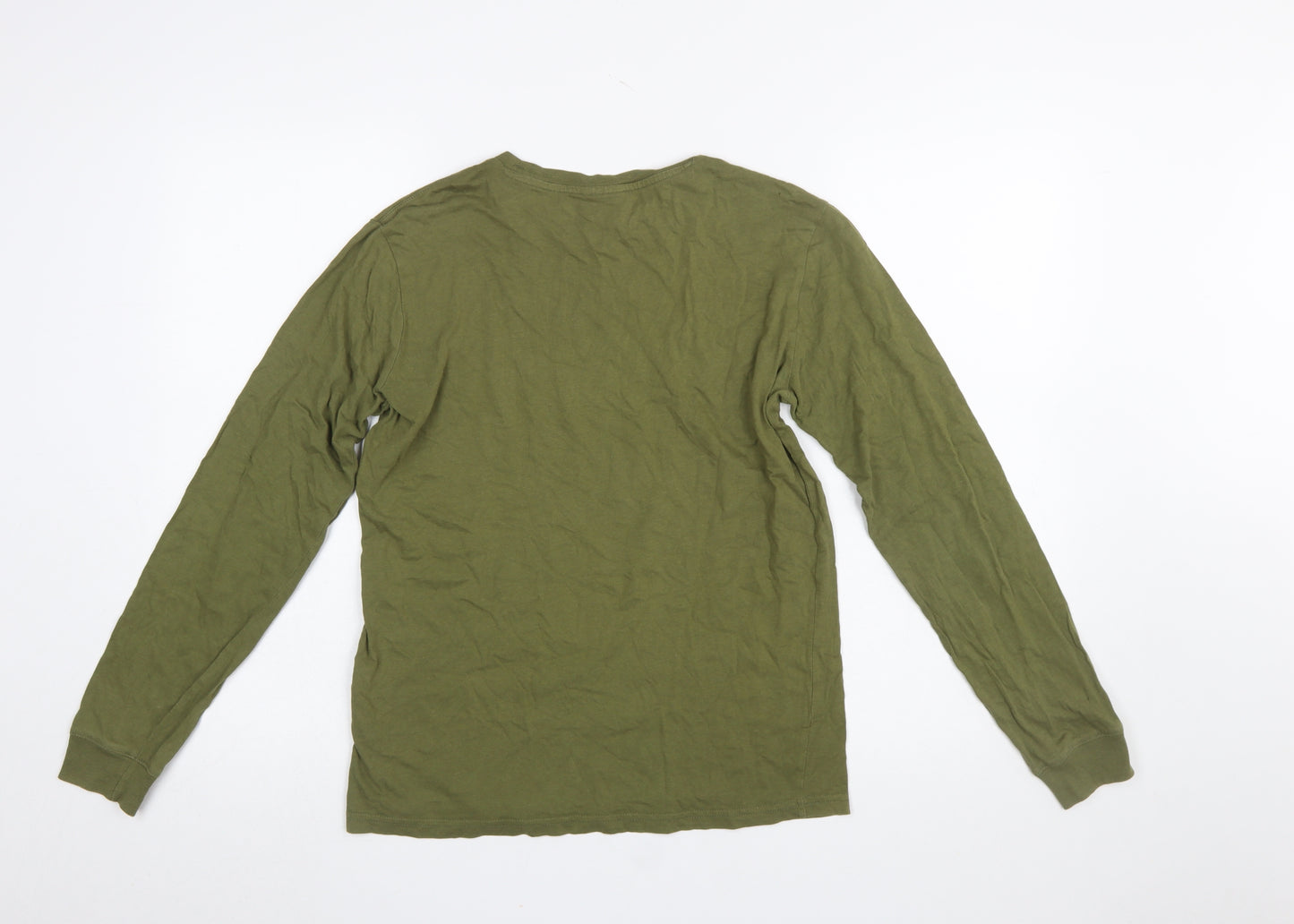 Champion Boys Green Long Sleeve Logo T-Shirt Size 13-14 Years