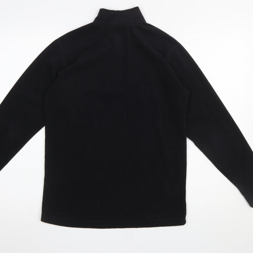 Rohan Women's Black 1/2 Zip Silver Fleece Sweatshirt Size S
