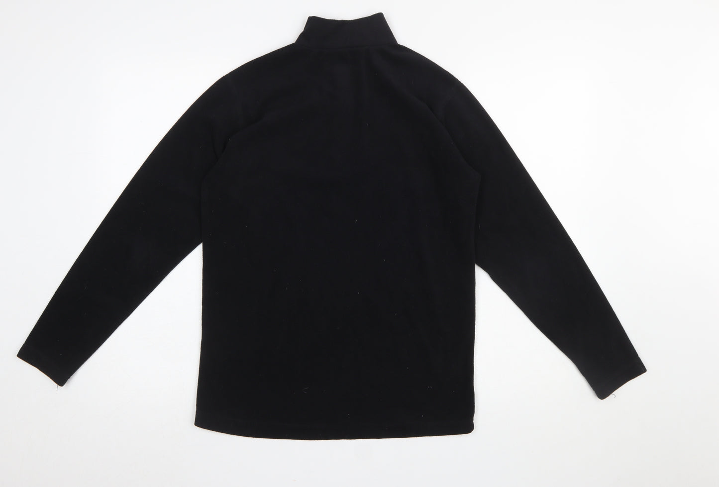 Rohan Women's Black 1/2 Zip Silver Fleece Sweatshirt Size S