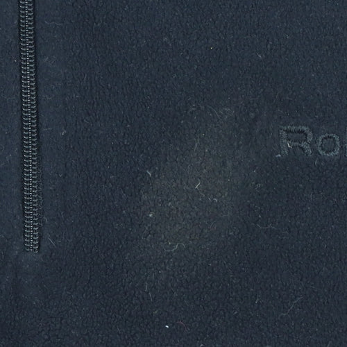 Rohan Women's Black 1/2 Zip Silver Fleece Sweatshirt Size S