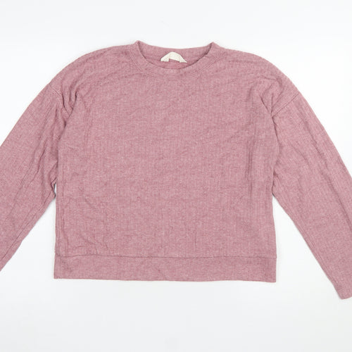 Marks and Spencer Women Pink Pullover Sweatshirt UK Small Soft Knit