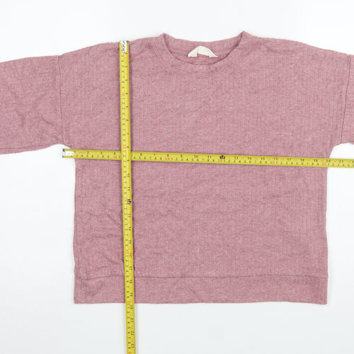 Marks and Spencer Women Pink Pullover Sweatshirt UK Small Soft Knit