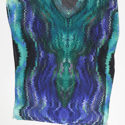 H&M Women’s Multicoloured V-Neck Tunic Top Size S
