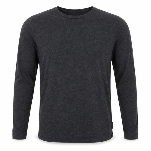 French Connection Men's Grey Long Sleeve Cotton T-Shirt L
