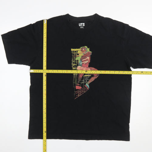 Uniqlo Men’s Black The Flash Art Graphic T-Shirt Size S