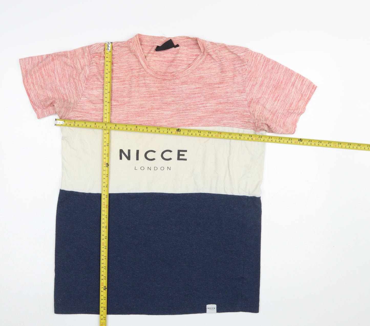 Nicce London Mens Multicoloured M Colourblock Short Sleeve T-Shirt