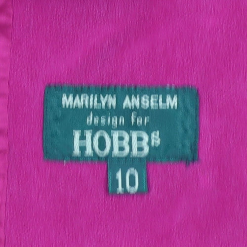 Hobbs Women's Fuchsia Silk Blazer Jacket Size 10 Single-Breasted