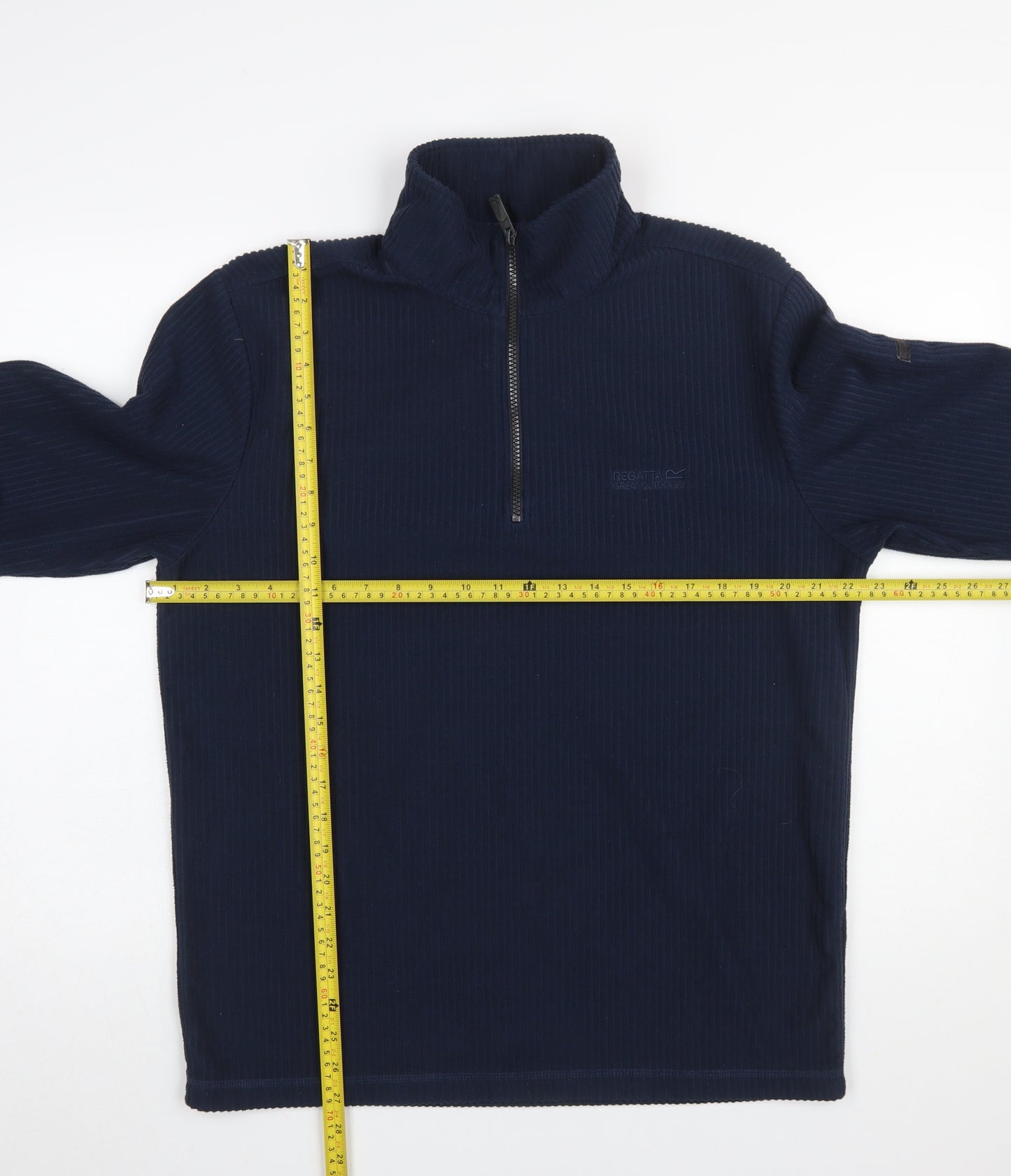 Regatta Men's Blue Fleece 1/2 Zip Sweatshirt Size L Outdoor Hiking Top