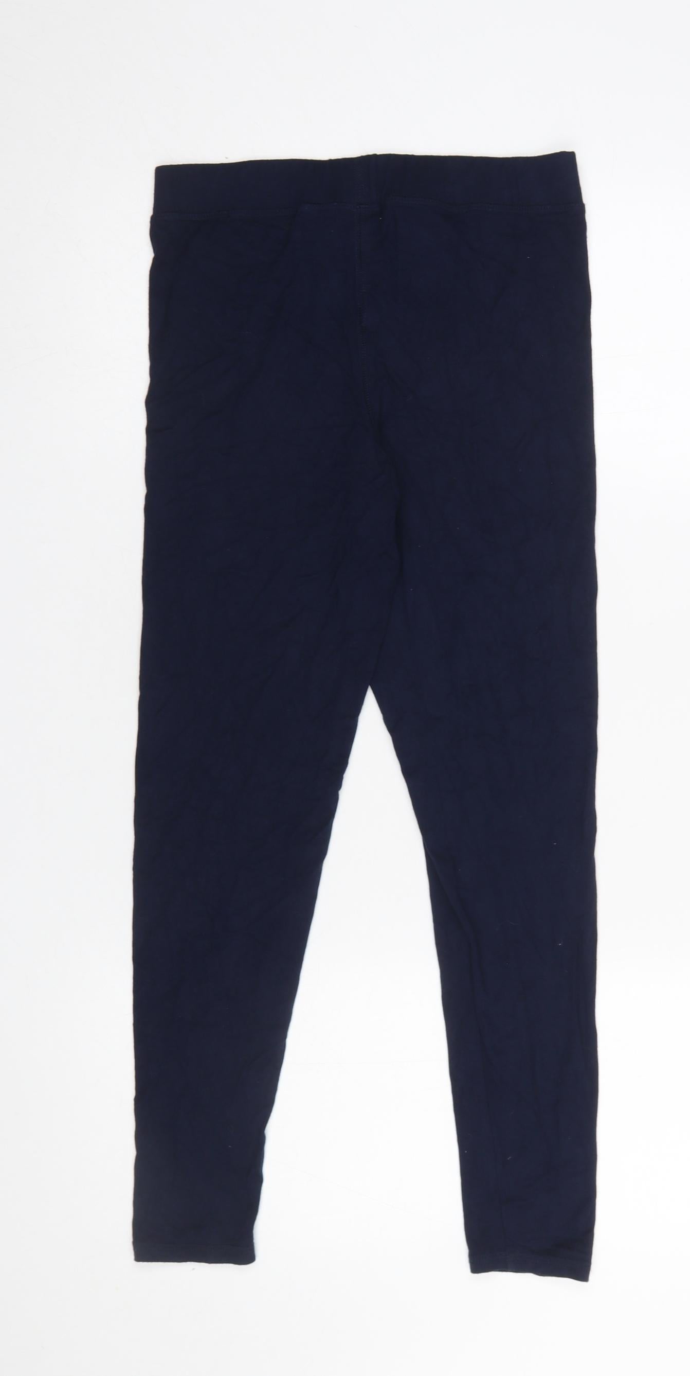 Boden Women's Blue Ankle Leggings Size 12 Viscose Stretch