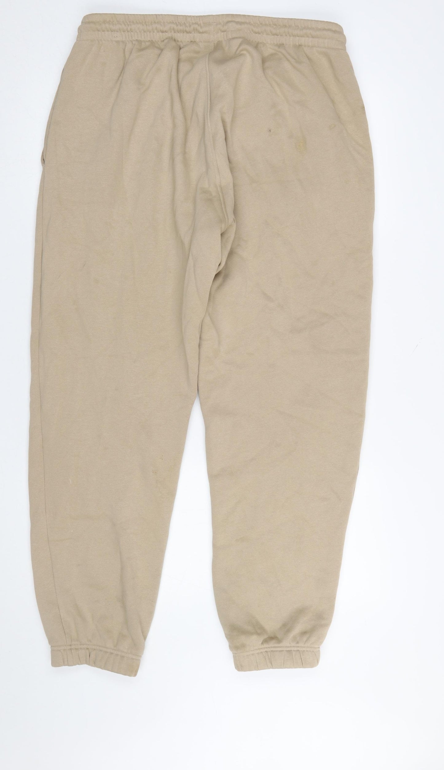 Adidas Womens Beige XL Jogger Sweatpants Cotton Blend Loungewear