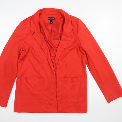 Long Tall Sally Women's Red Size 12 Tall Single-Breasted Blazer