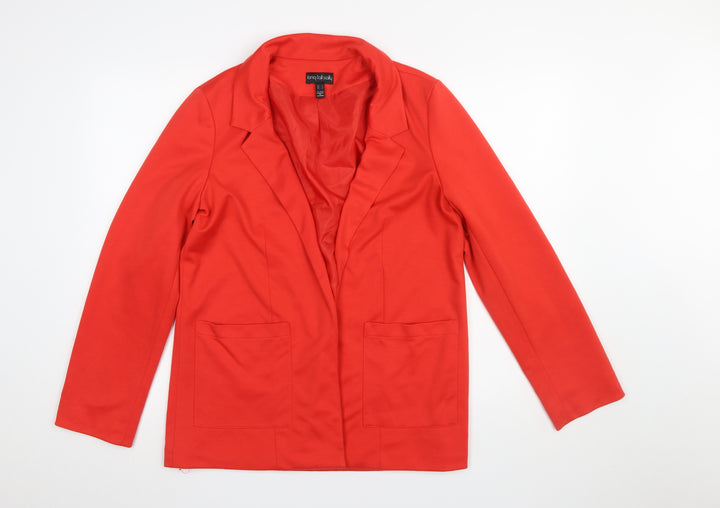 Long Tall Sally Women's Red Size 12 Tall Single-Breasted Blazer